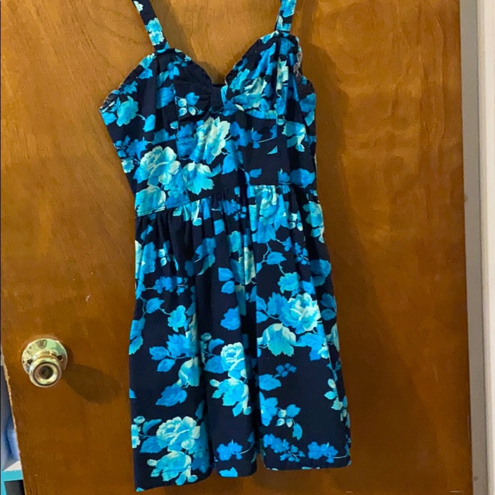 Navy blue tank top dress